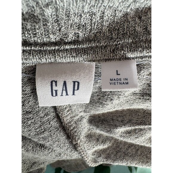 Gap Womens Heather Gray Open Front Cardigan Sweater Long Sleeve Lightweight L - Picture 5 of 16